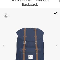 Herschel Little America Backpack Blue Retail $109.09. Condition is "Pre-owned". See pictures ask questions and make an offer!