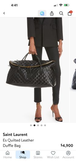 YSL Leather Duffle Bag