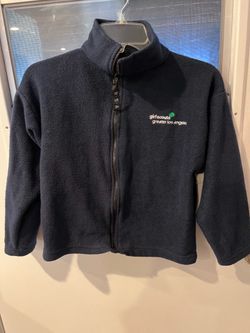 Girl Scouts blue fleece jacket size L