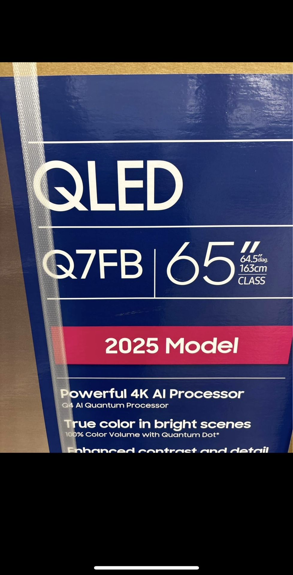 Samsung 65” QLED Q7FB 2025 Model BRAND NEW!!!!!