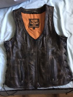 Leather vest