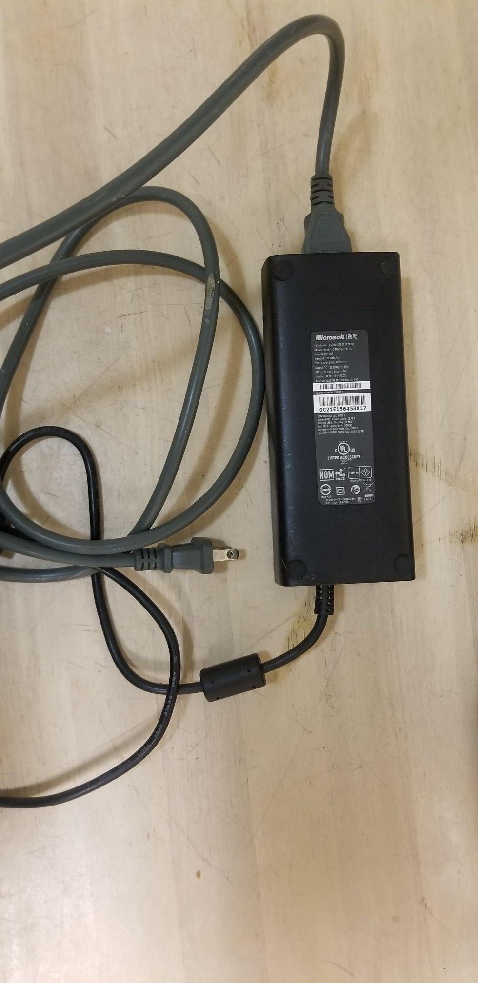Microsoft OEM AC Adapter for Xbox 360 CPA09-010A