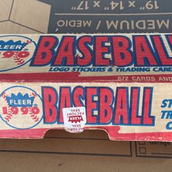 1990 Fleer Baseball Cards Complete Stickers Box  