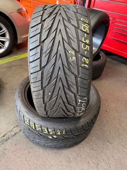 21” tires toyo 295/35/21 with free installation $300 both