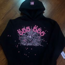 Sp5der Angel Number Black Hoodie 