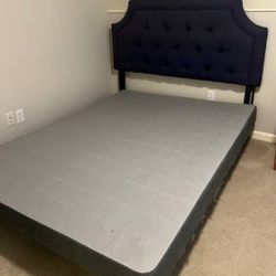 Queen Bed Frame- Box Spring Optional 