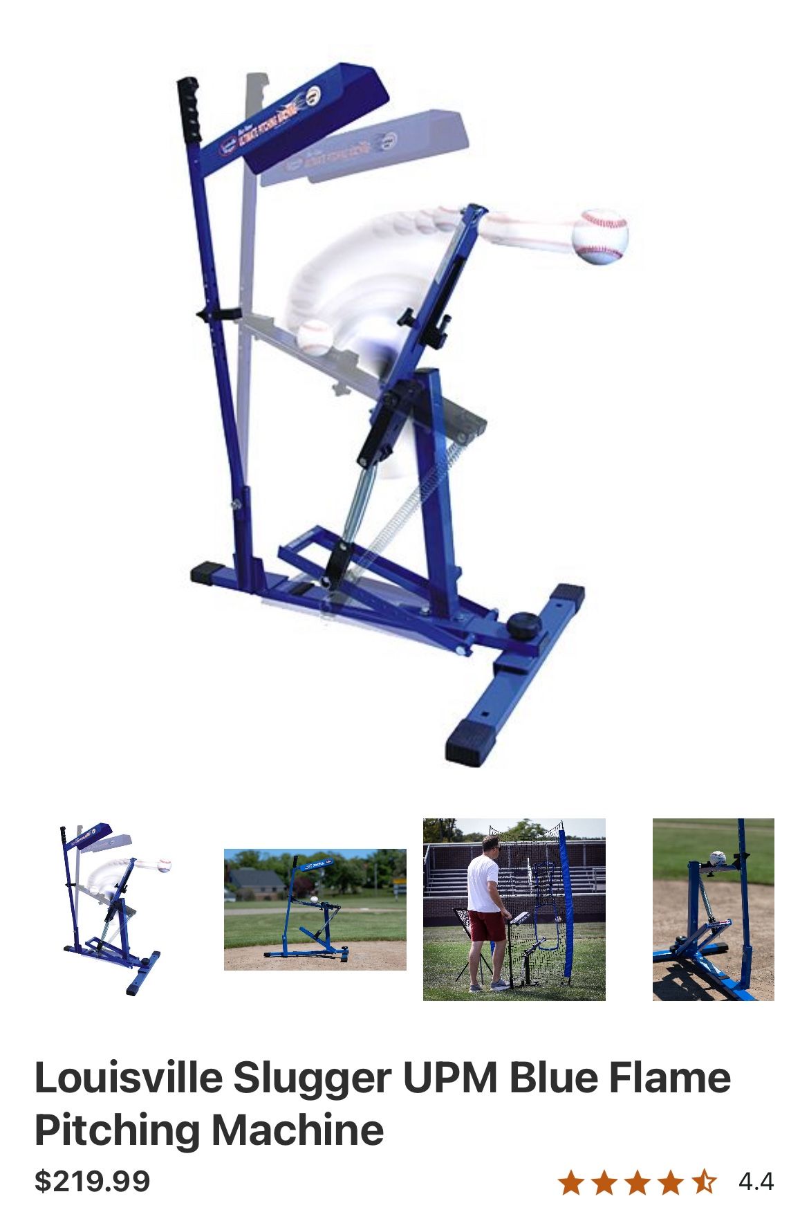 Blue Flame Pitching Machine 