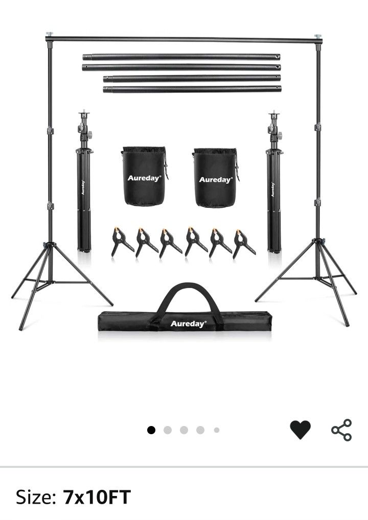 Aureday Backdrop Stand, 10x7 Ft