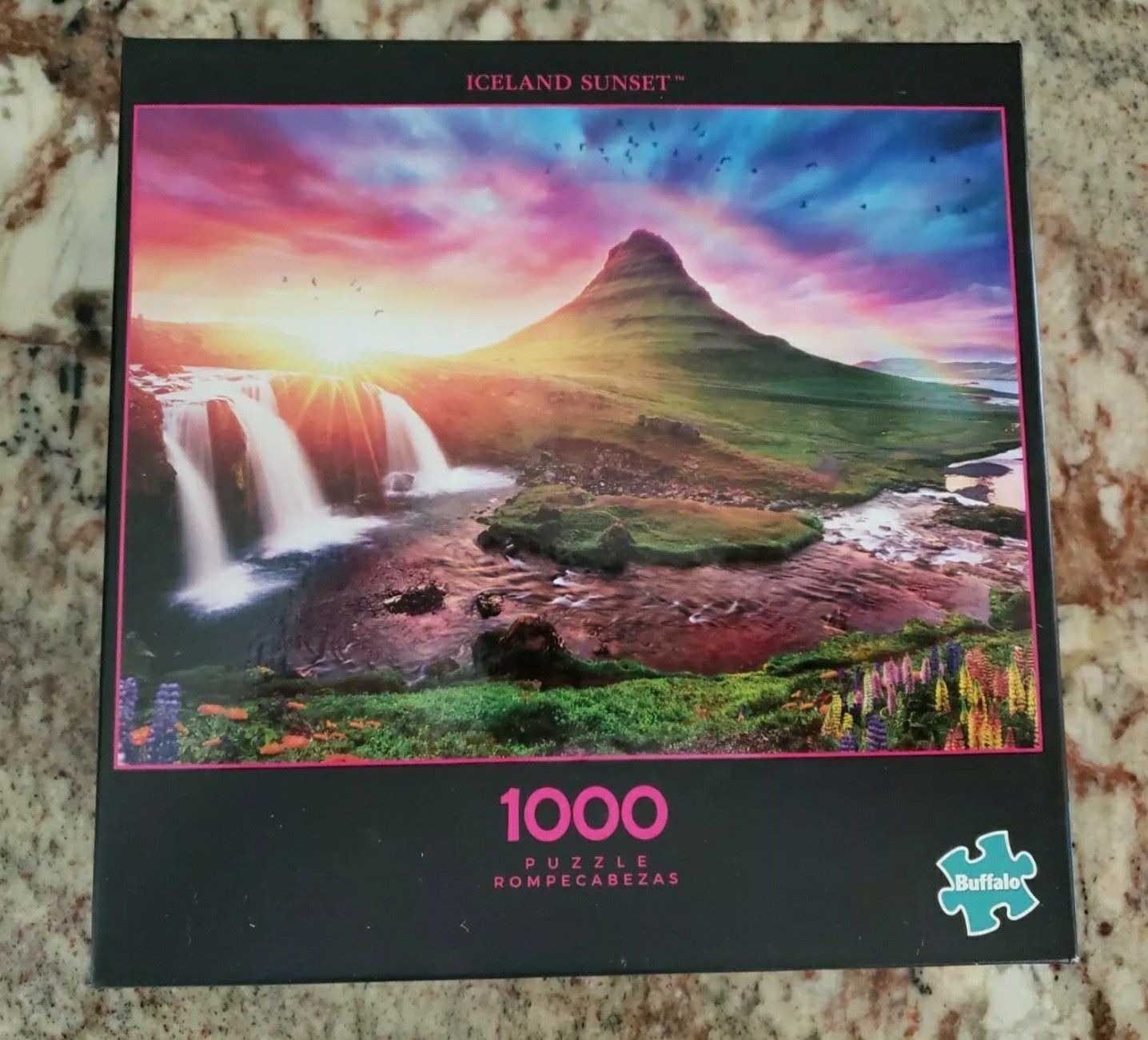 Buffalo Games “Iceland Sunset” 1000 Piece Jigsaw Puzzle - Kirkjufell Mountain