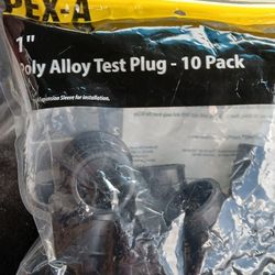 Pex-A 1inch Poly Alloy Test Plug 10pack New!