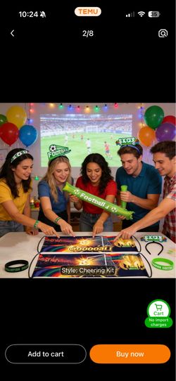 New in box Soccer Event 2026 - Soccer Noise Makers Party Set, Soccer Fan Kit, Soccer Matches Game Day Additions with Cheer Sticks, Goal Handheld Flags