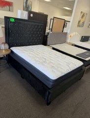 Queen Bed Frame With Crystals And Nailheads