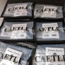 6 Pairs Of Fashion Jewelry Earrings 