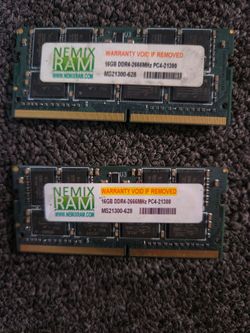 DDR4 LAPTOP RAM 32GB, 8GB , 8GB