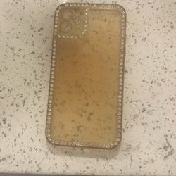 Girly Diamond Peach Gold iPhone 11 Case