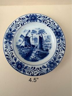 Vintage Delft Blue Plate