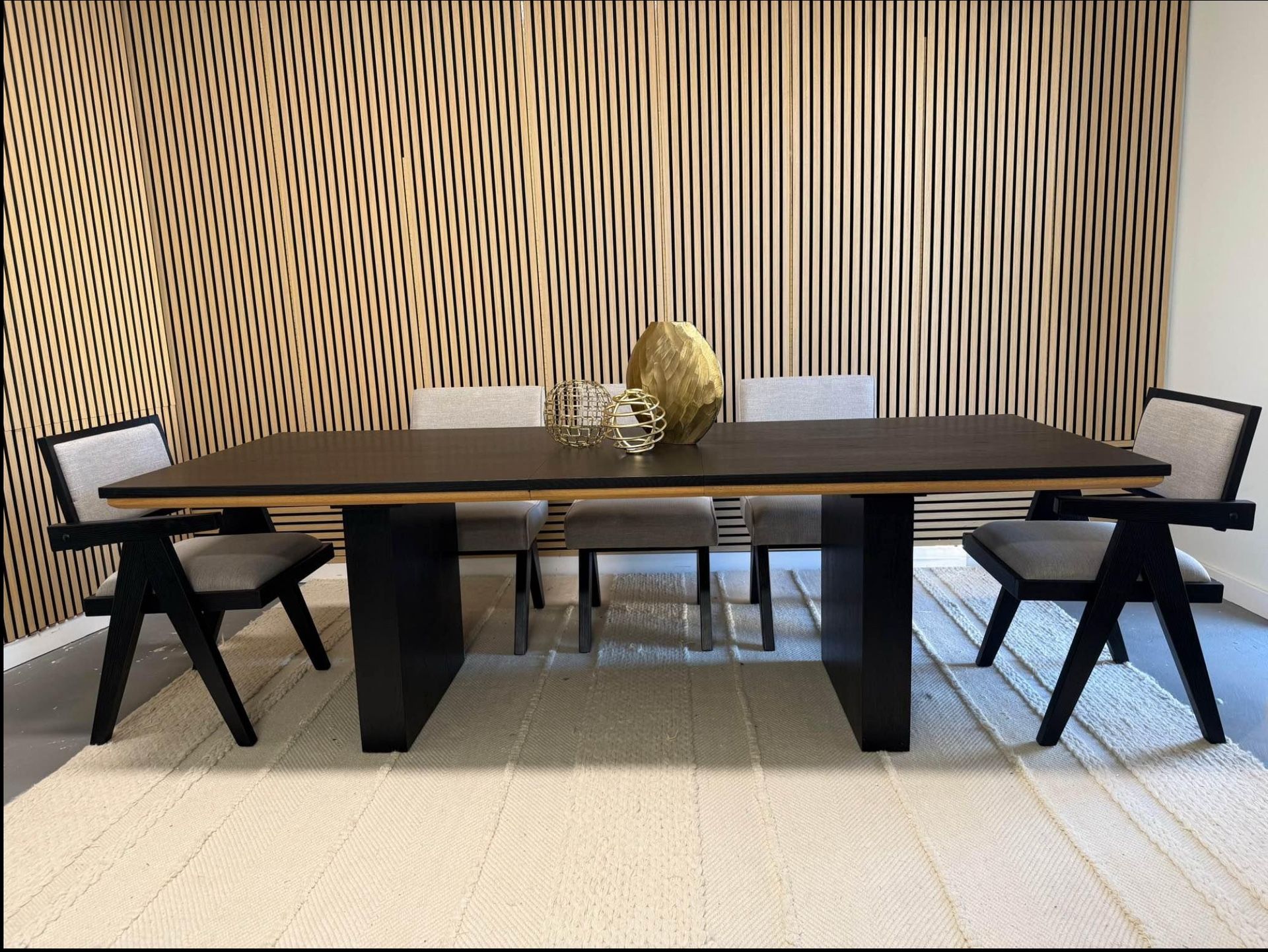 Handcrafted Wooden 8 Chairs Dining Set