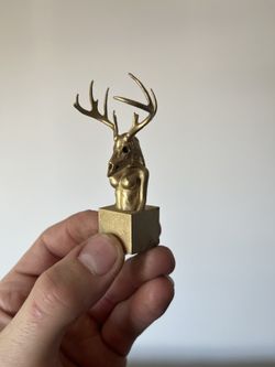 Witchy Woman Figurine Gold Statuette 