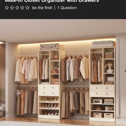 Besoist Oak Freestanding Closet Storage System 