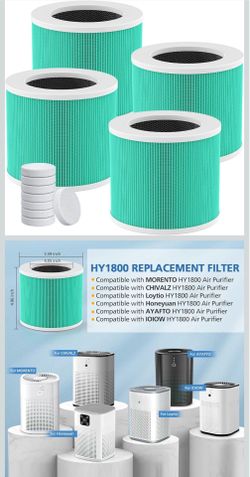 Air purifier filter replacement 4 pack HY1800
