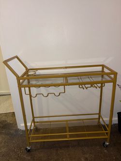 Gold bar cart