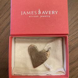 James Avery Retired Bronze Heart Pendant