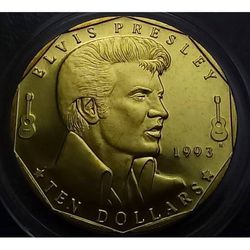 1993 Elvis Presley Commemorative Bundle - $10 Coin & First Day Covers - $25 (North Park / Morley Field)
