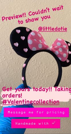 #GirlyValentineEars headband for kids