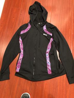 Women’s size large fila sport zip up hoodie