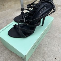 Women’s Black High Heel Dressy Shoes Size 7