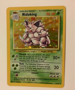 Nidoking Holo Rare Pokémon Card Base Set 11/102