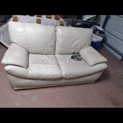 White Leather Couch