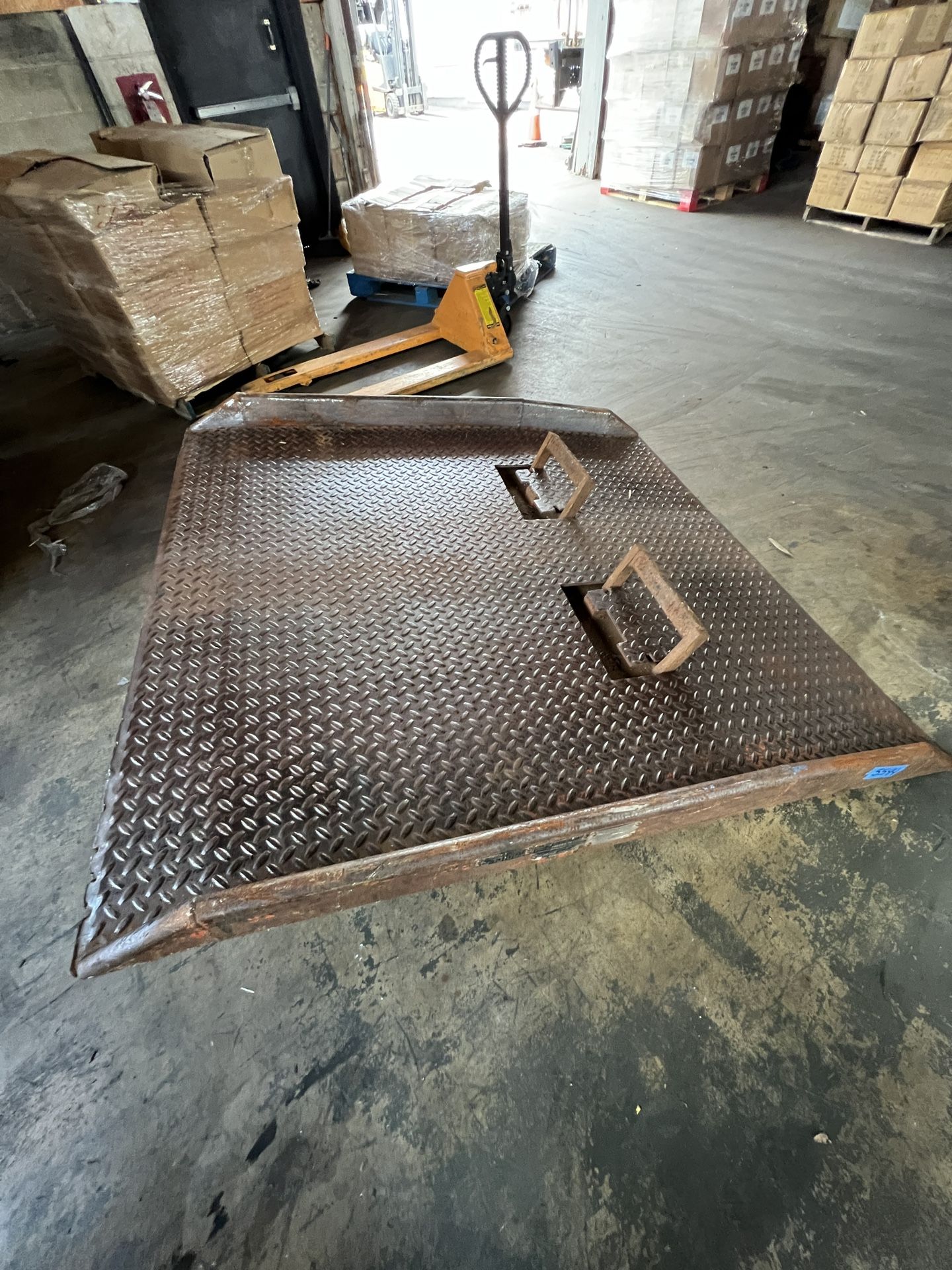 72”x60” 15,000lb Load Cap Woodford MFG Co. Forklift Dock Plate Model 6615K72