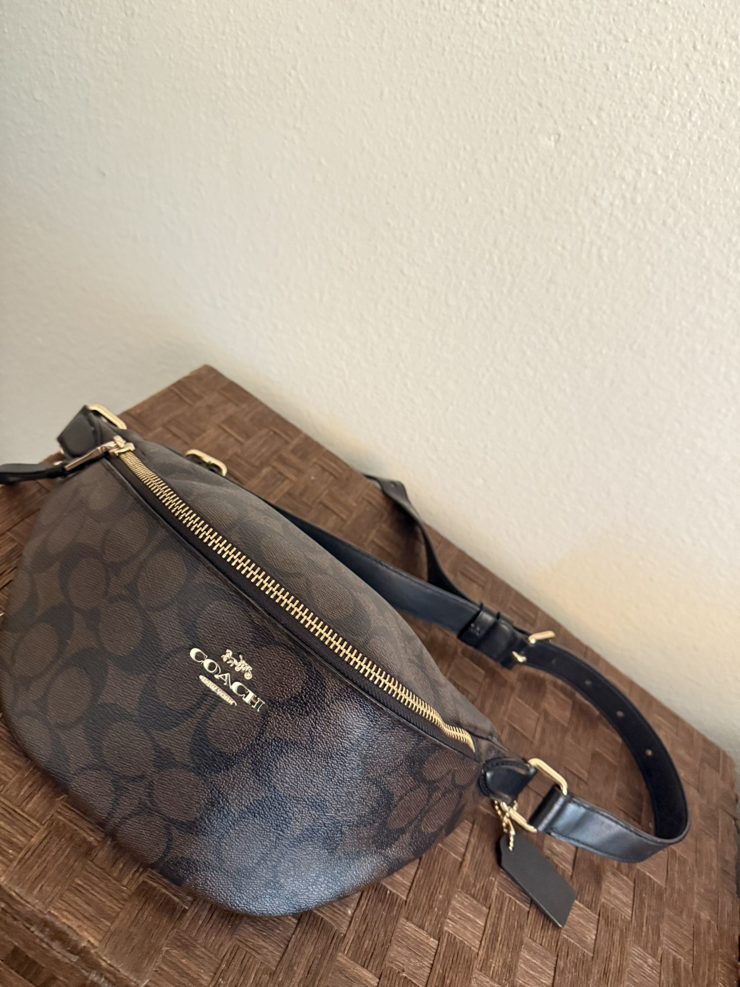 Coach PVC Signature Belt bag