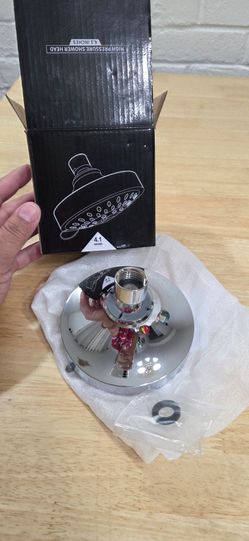 Brand New 4.1" High Pressure Shower Head - Multi-Setting ChromeBrand New 4.1" High Pressure