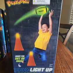Playhem Light Up Football Set for Kids  Ages 6+, New 
