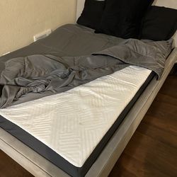 Full size mattress and bed frame