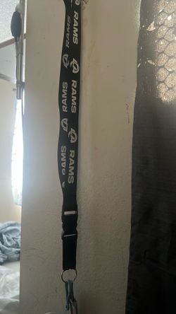 New Rams Neck Lanyard W Detachable Key Chain 