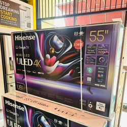 55” Hisense ULED U8N Mini-LED 4K UHD Smart Tv