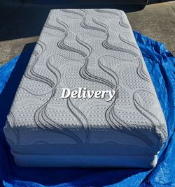 Twin XL Memory Foam Mattress And Box Springs Like New