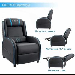 S-Racer gaming recliner with lower lumber massager