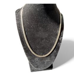 20”Italian Gold 925 Diamond Cut Chain