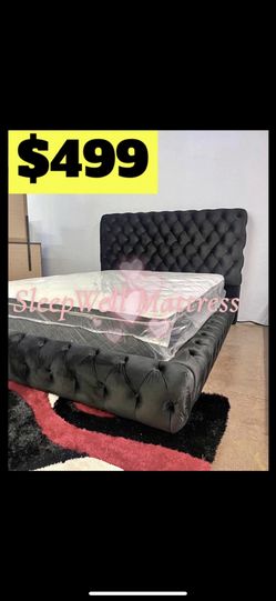 Queen Size Bed Frame With Mattress Included 