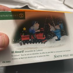 All aboard department 56 N. Pole Siri