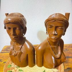 Adorno Pareja Indios Antiguo 11 Plg 