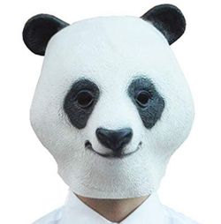 Panda Head Mask, Latex 