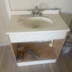 Bathroom sink and faucet