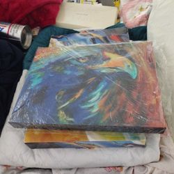 Golden Bald Eagle Canvas Wall Art