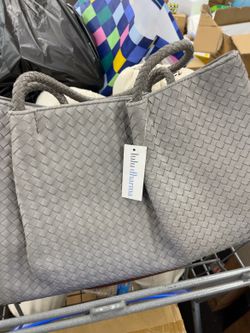 Cute tote new large size woven with tags
