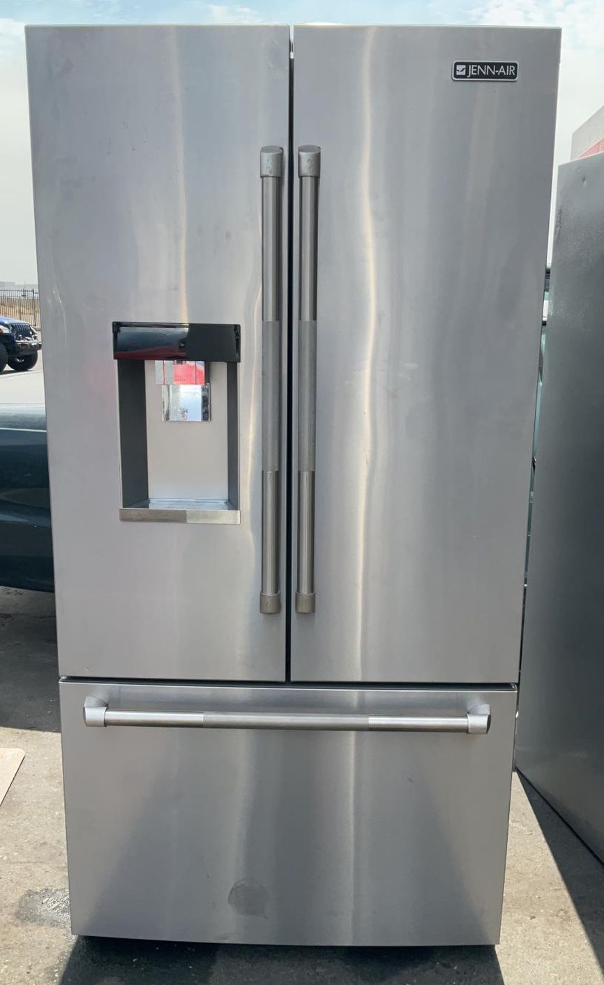 Jenn Air 3 Door Counter Silver Fridge